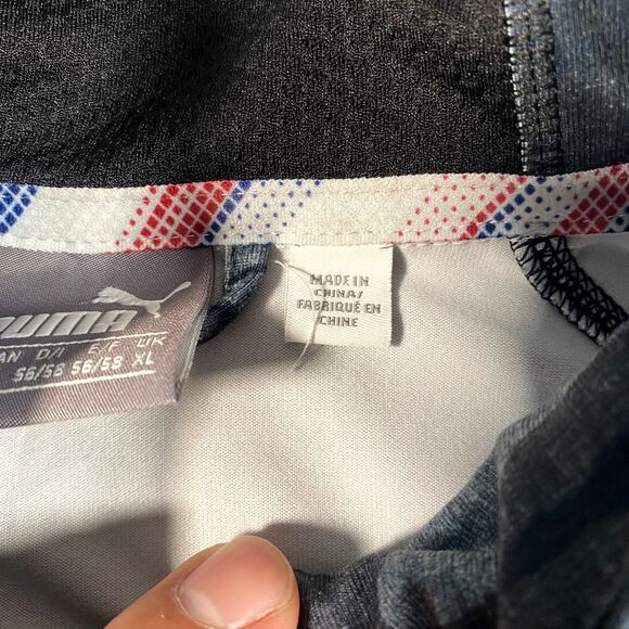 Puma Volition America Mens Large Camo 1/4 Zip Pullover Golf Fore the Brave - Picture 6 of 13